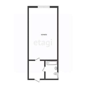 1-к квартира, вторичка, 23м2, 5/9 этаж