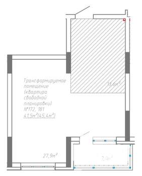 2-к квартира, вторичка, 45м2, 2/8 этаж