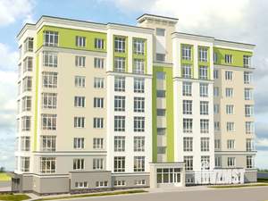 2-к квартира, строящийся дом, 53м2, 3/7 этаж