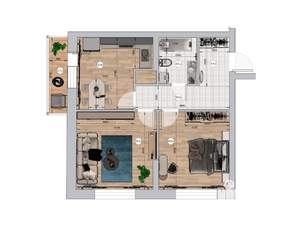 2-к квартира, вторичка, 59м2, 5/19 этаж