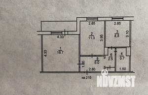 2-к квартира, вторичка, 51м2, 7/10 этаж