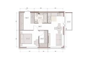 2-к квартира, вторичка, 50м2, 8/15 этаж