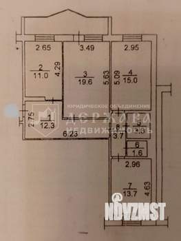 3-к квартира, вторичка, 80м2, 2/10 этаж