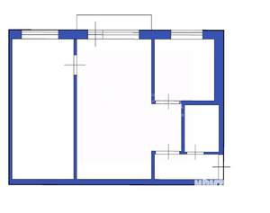 2-к квартира, вторичка, 45м2, 5/5 этаж