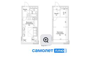 Студия квартира, вторичка, 28м2, 2/8 этаж