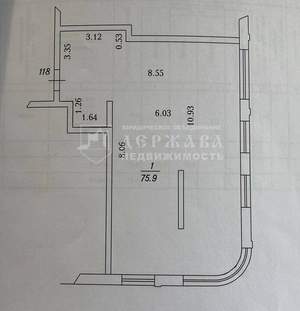 Студия квартира, вторичка, 76м2, 14/15 этаж