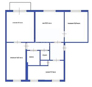 4-к квартира, вторичка, 102м2, 4/5 этаж