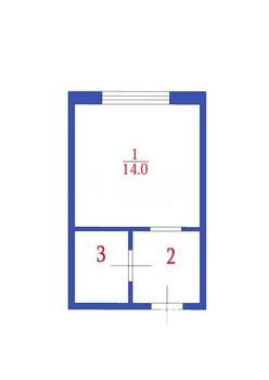 1-к квартира, вторичка, 17м2, 4/5 этаж