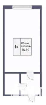 Студия квартира, вторичка, 17м2, 9/9 этаж