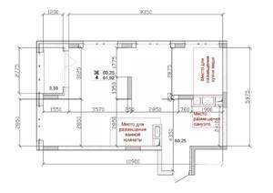 3-к квартира, вторичка, 60м2, 15/15 этаж