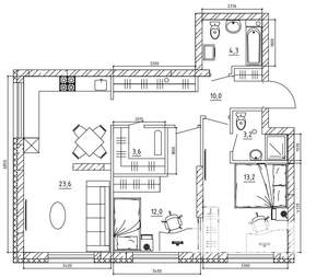 3-к квартира, вторичка, 73м2, 10/15 этаж