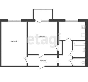 2-к квартира, вторичка, 63м2, 9/10 этаж