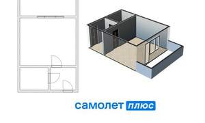 1-к квартира, вторичка, 27м2, 1/9 этаж