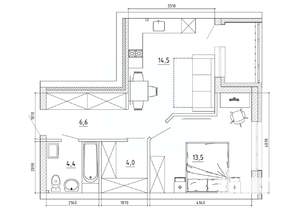 2-к квартира, вторичка, 48м2, 7/8 этаж