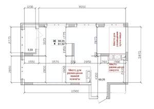 3-к квартира, вторичка, 60м2, 12/15 этаж