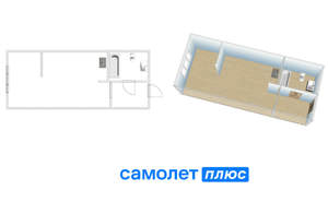 Студия квартира, сданный дом, 29м2, 17/17 этаж