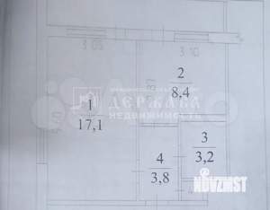 1-к квартира, вторичка, 33м2, 6/9 этаж