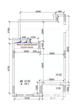 2-к квартира, вторичка, 49м2, 8/15 этаж