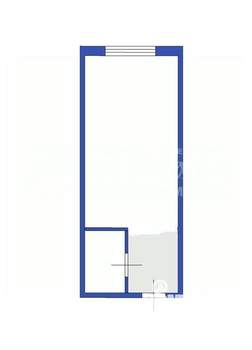 1-к квартира, вторичка, 17м2, 6/9 этаж