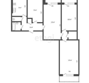 4-к квартира, вторичка, 78м2, 5/9 этаж