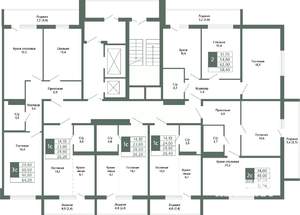 2-к квартира, вторичка, 52м2, 6/15 этаж