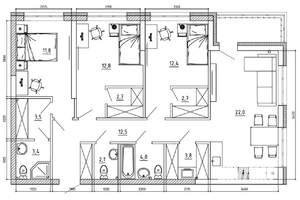 4-к квартира, вторичка, 102м2, 7/8 этаж