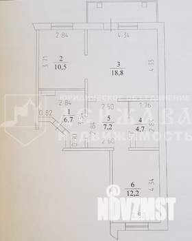 2-к квартира, вторичка, 60м2, 11/13 этаж