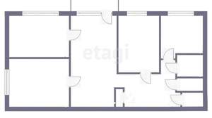 4-к квартира, вторичка, 62м2, 3/5 этаж