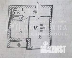 1-к квартира, вторичка, 32м2, 9/9 этаж