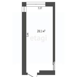 Студия квартира, сданный дом, 28м2, 3/8 этаж