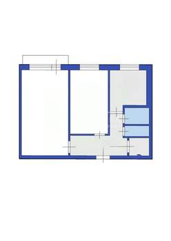 2-к квартира, вторичка, 44м2, 3/5 этаж