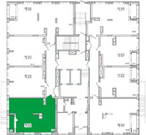 3-к квартира, строящийся дом, 54м2, 14/15 этаж