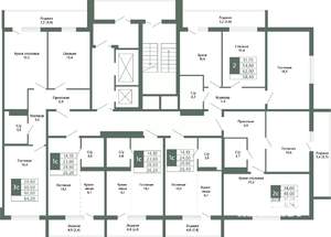 2-к квартира, вторичка, 52м2, 2/15 этаж