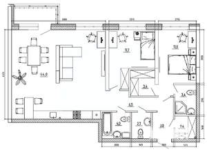 4-к квартира, вторичка, 99м2, 3/8 этаж