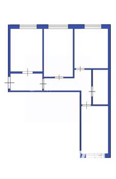 3-к квартира, вторичка, 60м2, 1/10 этаж