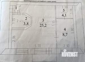 2-к квартира, вторичка, 44м2, 5/5 этаж