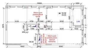 3-к квартира, вторичка, 67м2, 4/15 этаж