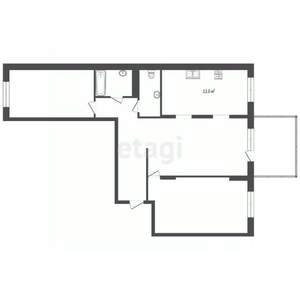 3-к квартира, вторичка, 92м2, 1/5 этаж