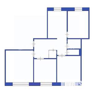 4-к квартира, вторичка, 74м2, 5/9 этаж