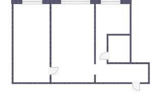 2-к квартира, вторичка, 48м2, 1/5 этаж