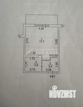 Студия квартира, вторичка, 24м2, 16/16 этаж