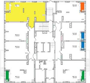 4-к квартира, вторичка, 72м2, 1/15 этаж