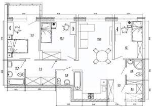 4-к квартира, вторичка, 99м2, 4/8 этаж