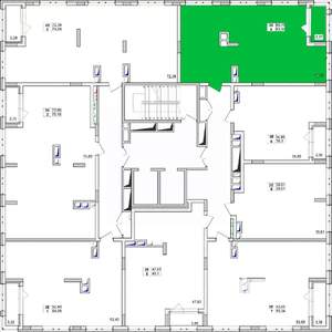 3-к квартира, строящийся дом, 62м2, 11/15 этаж