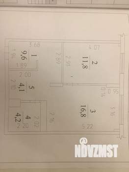 2-к квартира, вторичка, 47м2, 2/5 этаж