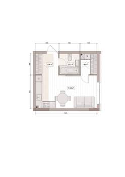 Студия квартира, вторичка, 28м2, 6/15 этаж