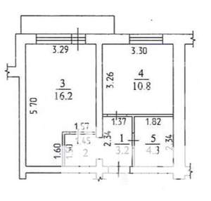 1-к квартира, вторичка, 37м2, 3/10 этаж