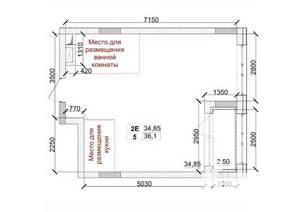 2-к квартира, вторичка, 36м2, 3/15 этаж