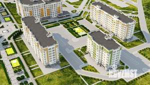 1-к квартира, строящийся дом, 43м2, 6/8 этаж