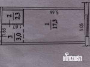 1-к квартира, вторичка, 22м2, 9/9 этаж